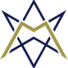 Signet Modelkompass Logo blau gold